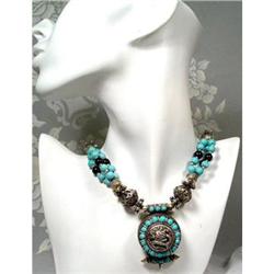 Turquoise~Dragon Gau~Necklace~183grams #873810