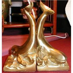 Whale Bookends Moby Dick VINTAGE  #873822