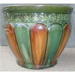 Majolica Jardiniere ANTIQUE  Pottery  #873826