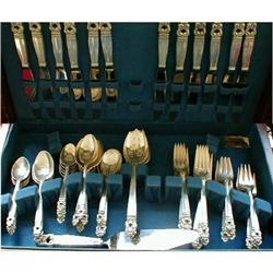 ROYAL Danish STERLING Service for 12, 79 Pieces #873842