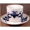 MEISSEN Cup Saucer OVERSIZE Blue & White #874073