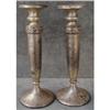 Image 1 : SILVER Crest Candlesticks Arts Crafts ANTIQUE #874133