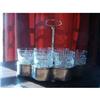 Image 1 : Silver Carrier with glasses (6) Lemonade Server #875281