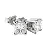 Image 1 : Diamonds 2 CT PRINCESS DIAMOND platinum EARRING #876025