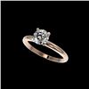 Image 1 : 1.06 ctw Certified Quality Diamond Engagement Ring 10K Rose Gold