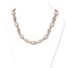 Image 1 : 18 ctw Diamond and Pearl Necklace 18K Rose Gold