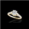 Image 1 : 1.46 ctw Certified Diamond Solitaire Ring 10K Yellow Gold