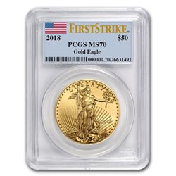 2018 1 oz Gold American Eagle MS-70 PCGS (FS)