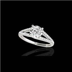 1.75 ctw Certified Diamond Solitaire Ring 10K White Gold