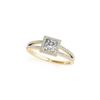 Image 2 : 1.26 ctw Certified VS/SI Princess Diamond 2pc Set Ring Halo 14K Yellow Gold
