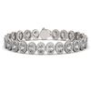 Image 1 : 18.8 ctw Oval Cut Diamond Micro Pave Bracelet 18K White Gold