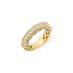 1.10 ctw Certified VS/SI Diamond Band 14K Yellow Gold