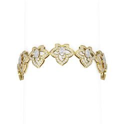 11 ctw Diamond Bracelet 18K Yellow Gold