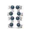 Image 2 : 4.12 ctw Diamond and Pearl Earrings 18K White Gold