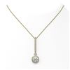Image 1 : 2.25 ctw Diamond Designer Necklace 18K Yellow Gold