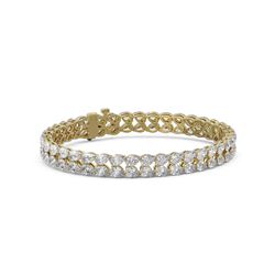17 ctw Pear Diamond Designer Bracelet 18K Yellow Gold