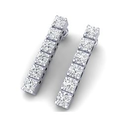 3 ctw Certified VS/SI Diamond Earrings 18K White Gold