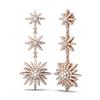 Image 2 : 3.7 ctw Diamond Earrings 18K Rose Gold