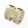 Image 1 : 7.28 ctw Marquise Cut Diamond Designer Earrings 18K Yellow Gold