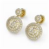 Image 1 : 2 ctw Diamond Designer Earrings 18K Yellow Gold