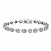 Image 1 : 8 ctw Mix Cut Diamonds Designer Bracelet 18K White Gold