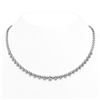 Image 1 : 19 ctw Pear Diamond Designer Necklace 18K White Gold