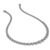 Image 2 : 19 ctw Pear Diamond Designer Necklace 18K White Gold