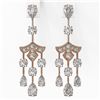 Image 2 : 5.5 ctw Pear Cut Diamond Designer Earrings 18K Rose Gold