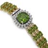 Image 2 : 28.56 ctw Tourmaline & Diamond Bracelet 14K Yellow Gold