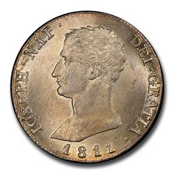 1811-M AI Spain Silver 20 Reales Ferdinand VII MS-63 PCGS