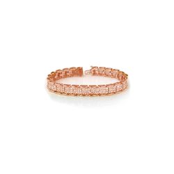 7.0 ctw Certified VS/SI Diamond Bracelet 14K Rose Gold