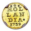 Image 3 : 1739 Netherlands Gold Stuiver MS-66 NGC