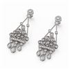 Image 1 : 3.33 ctw Diamond Designer Earrings 18K White Gold