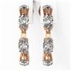 Image 2 : 3.5 Ctw Marquise Cut Diamond Designer Earrings 18K Rose Gold