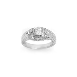 0.75 ctw Certified VS/SI Diamond Ring 18K White Gold