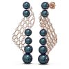 Image 2 : 1.55 ctw Diamond and Pearl Earrings 18K Rose Gold