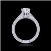 Image 1 : 1 ctw VS/SI Diamond Solitaire Art Deco Ring 18K White Gold