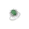 Image 1 : 3.10 ctw Emerald & Diamond Ring 18K White Gold