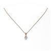 Image 2 : 0.6 ctw Heart Diamond Designer Necklace 18K Rose Gold