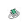 Image 1 : 2.03 ctw Emerald & Diamond Ring 18K White Gold