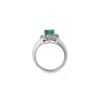 Image 2 : 2.03 ctw Emerald & Diamond Ring 18K White Gold