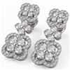 Image 1 : 3 ctw Diamond Designer Earrings 18K White Gold
