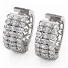 Image 1 : 10.92 ctw Oval Cut Diamond Designer Earrings 18K White Gold