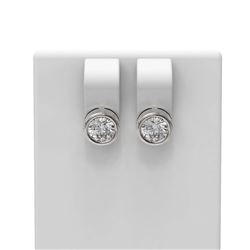 3 ctw Diamond Earrings 18K White Gold