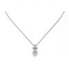 Image 2 : 1.4 ctw Heart Diamond Designer Necklace 18K White Gold