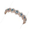 Image 2 : 25 ctw Intense Blue Diamond Bracelet 18K Rose Gold