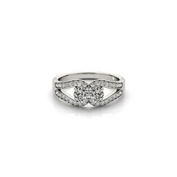 1.35 ctw VS/SI Diamond 2 Stone 2 Stone Ring 18K White Gold