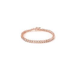 1.0 ctw Certified VS/SI Diamond Bracelet 18K Rose Gold