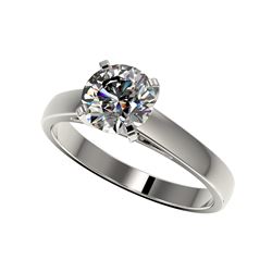 1.50 ctw Certified Quality Diamond Engagement Ring 10K White Gold