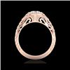 Image 2 : 1.07 ctw VS/SI Diamond Solitaire Art Deco Ring 18K Rose Gold